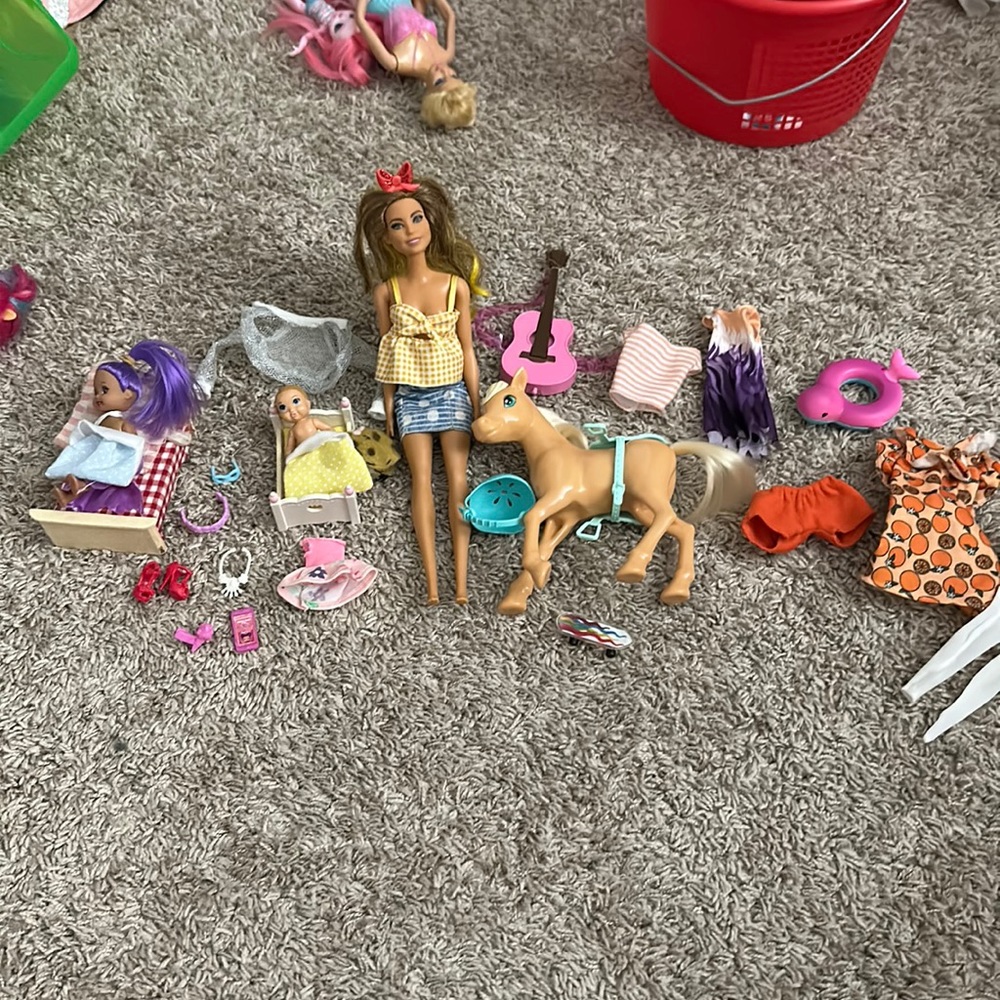 Babysitting doll and accessories